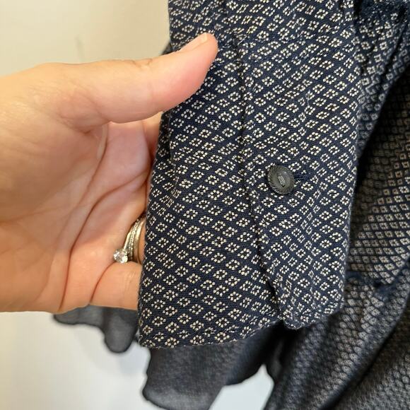 Denim & Supply Ralph Lauren Tiered Long Sleeve Collared Boho Mini Dress XS - Picture 3 of 10